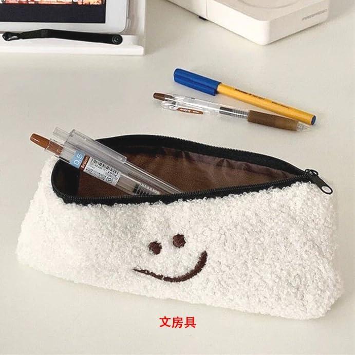 Pencil Case, Pen Case, Korean, Cute, Pen Pouch, Simple, Slim, Stuffed Toy, Niki, Large Capacity, Multi-functional, Funny, Simple, Stylish, Puffy Bag,