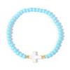 Boho Copper & Shell Beaded Bracelet with Colored Crystals - Women's Handmade Accessory