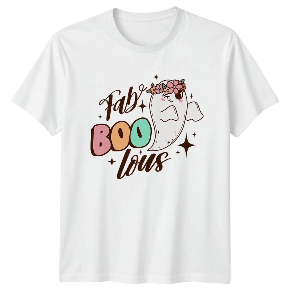 Fab Boo Lous Unisexs TShirt Ghost Floral Halloween Gift For Her S