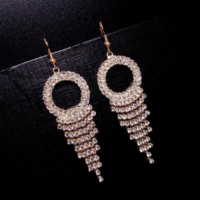 Sternenglanz Luxus Kristall Ohrringe Mode Gala High-End Diamant Ohrringe Quaste Temperament Ohrringe