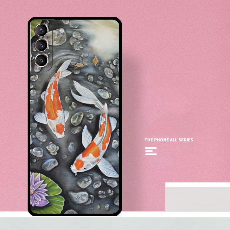 Koi Fish Carp Phone Case For Samsung Galaxy S25 S26 Ultra S20 S21 S22 S23 S24 Plus S10 S25 FE Cover Coque