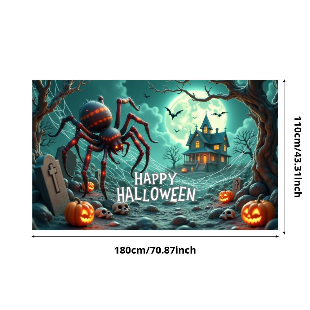 Holiday Banner Lanterns Party Prop Halloween Decor Dark Theme Scary Prop For Night Event Haunted House Holiday Event