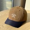 New American retro style soft-top baseball cap with contrasting colors and lettering, trendy for both men and women2026Large-cap size baseball cap