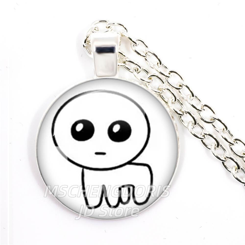 TBH Autism Creature Yippies Creative Funny Yippee Meme Cartoon Glass Cabochon Pendant Necklace Charm Jewelry Gift Jewelry