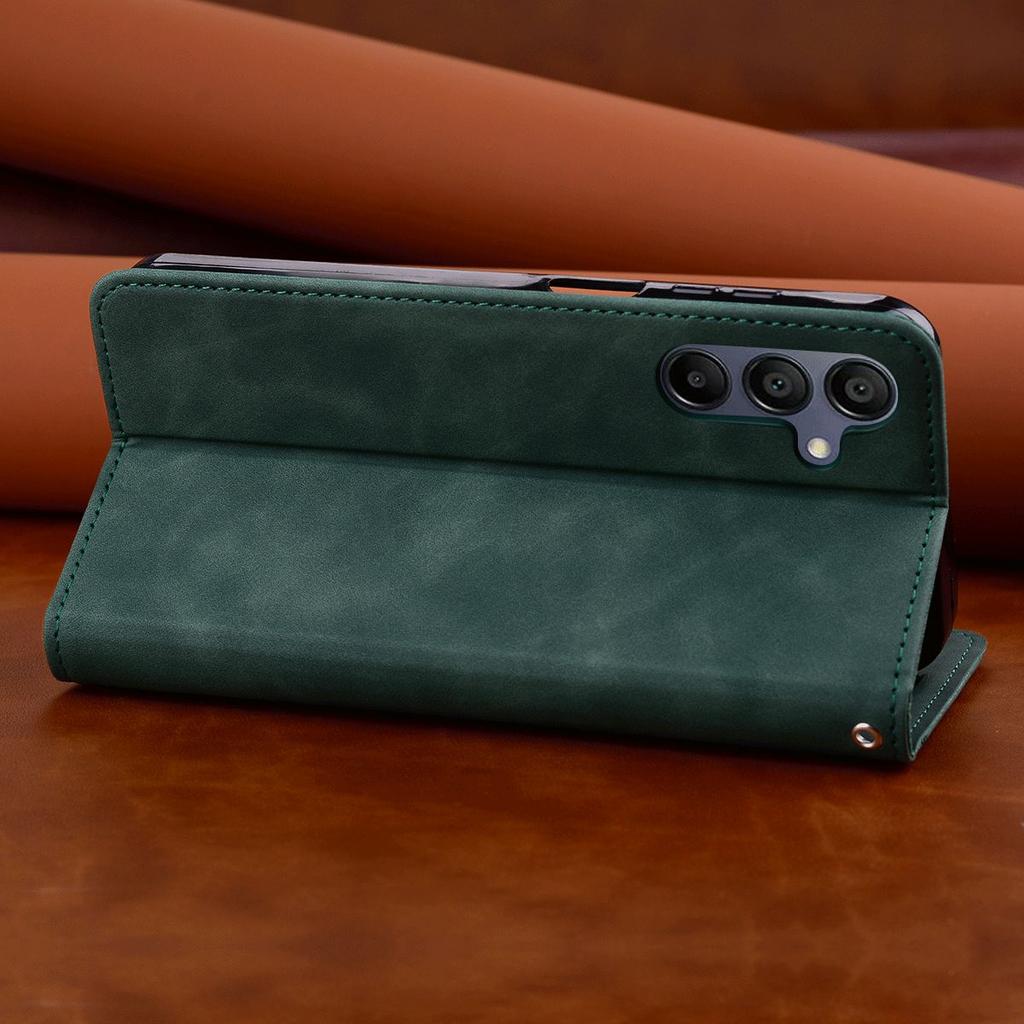 Magnetic Closure Flip Wallet Phone Case for realme C25Y,C21Y Vintage PU Leather Card Holder Cover