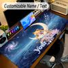 Großes MauspaddSailor Moon Benutzerdefinierter Name Text Personalisierte Schreibtischmatte Rutschfeste Gaming-Matte