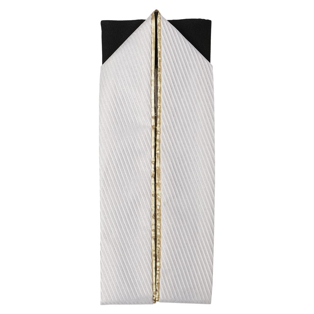 

Киото Кимоно Юдзен Многослойный воротник, Однотонная ламе полоска, для Церемоний совершеннолетия, Фурисодэ, Выпускных церемоний и Хакама (белый)