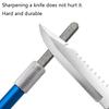 Knife Sharpener For Fishhook Knife Pen Shape Diamond Plated Carbon Steel Grindstone Outdoor Tool Knife Sharpener Multi Purpose