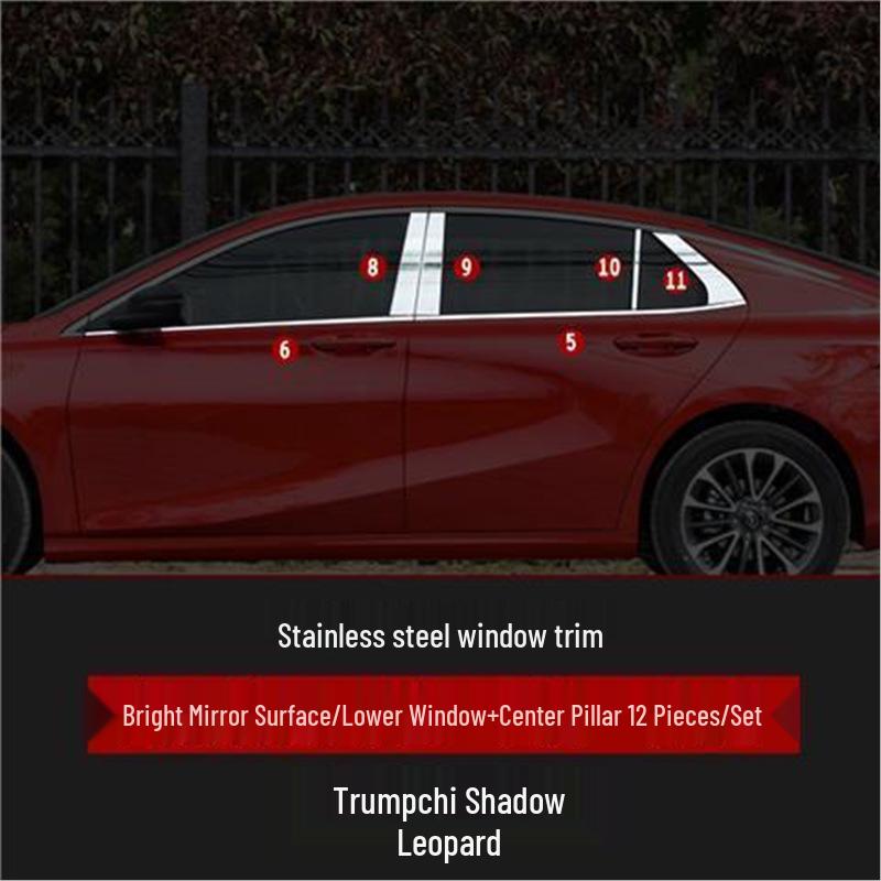 Stainless Steel Window Trim for Trumpchi Empow - Decorative Car Door Edge Strip