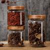 Transparent High Borosilicate Glass Storage Jar for Coffee Beans, Tea, and Grains