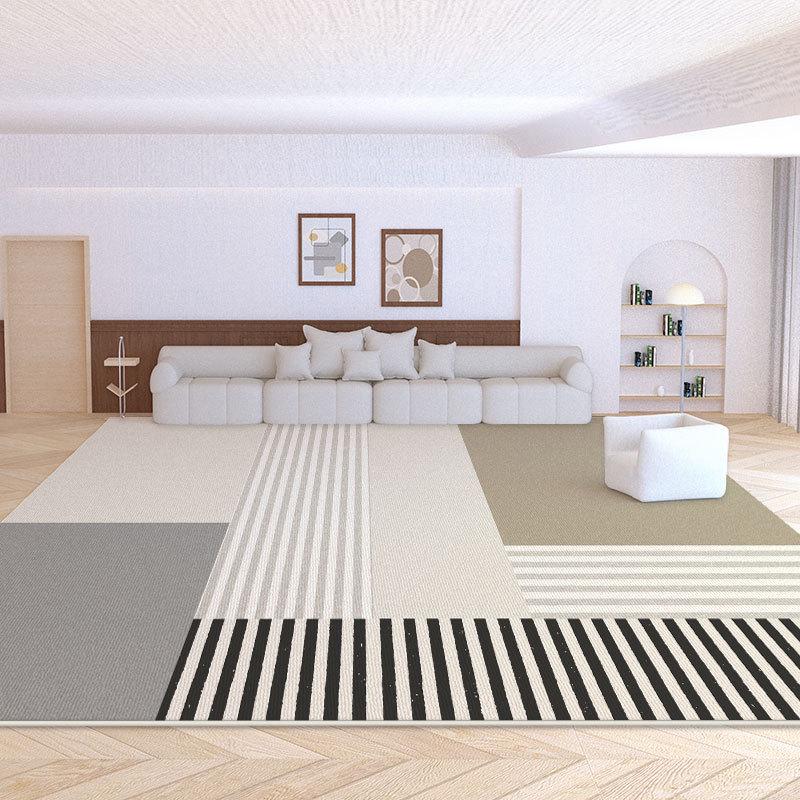 2024 Cream Loop Velvet Living Room & Bedroom Carpet - Waterproof, Stain-Resistant, Durable