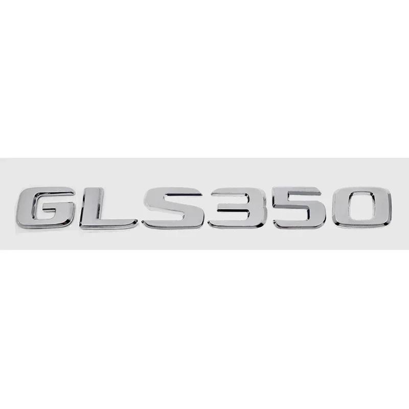 Car Digital Alphabet Trunk Emblem Badge Decal for Mercedes Benz GLS200 GLS250 GLS260 GLS300 GLS320 GLS350 GLS500 GLS550 GLS600