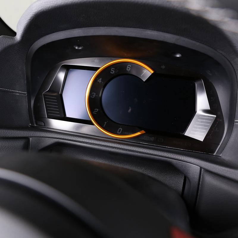 Aluminum Alloy Red/Yellow Car Dashboard Tachometer Decorative Ring Sticker For Toyota GR Soup A90 2019-2026 Car Accessories