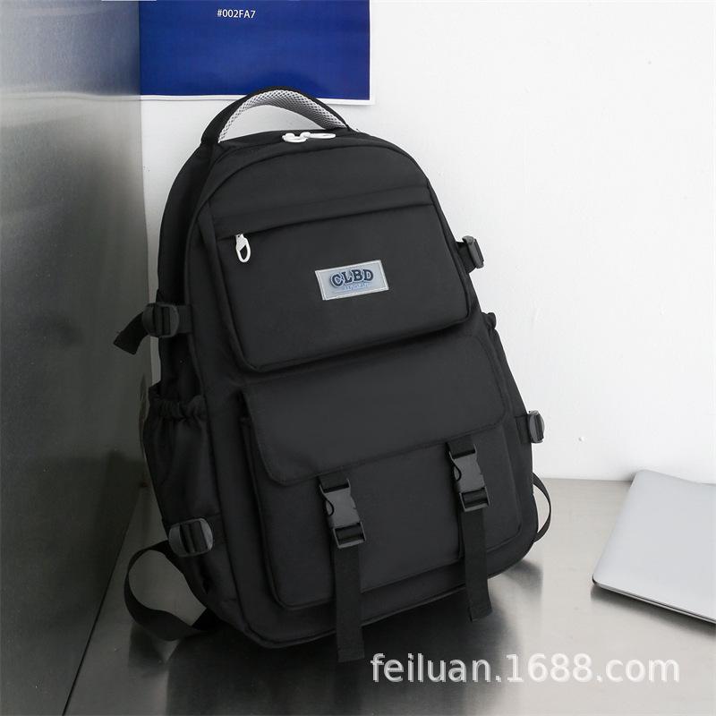Schoolbag schoolbag female high school students ins tide Japanese large capacity backpack junior high school girls college students backpack 