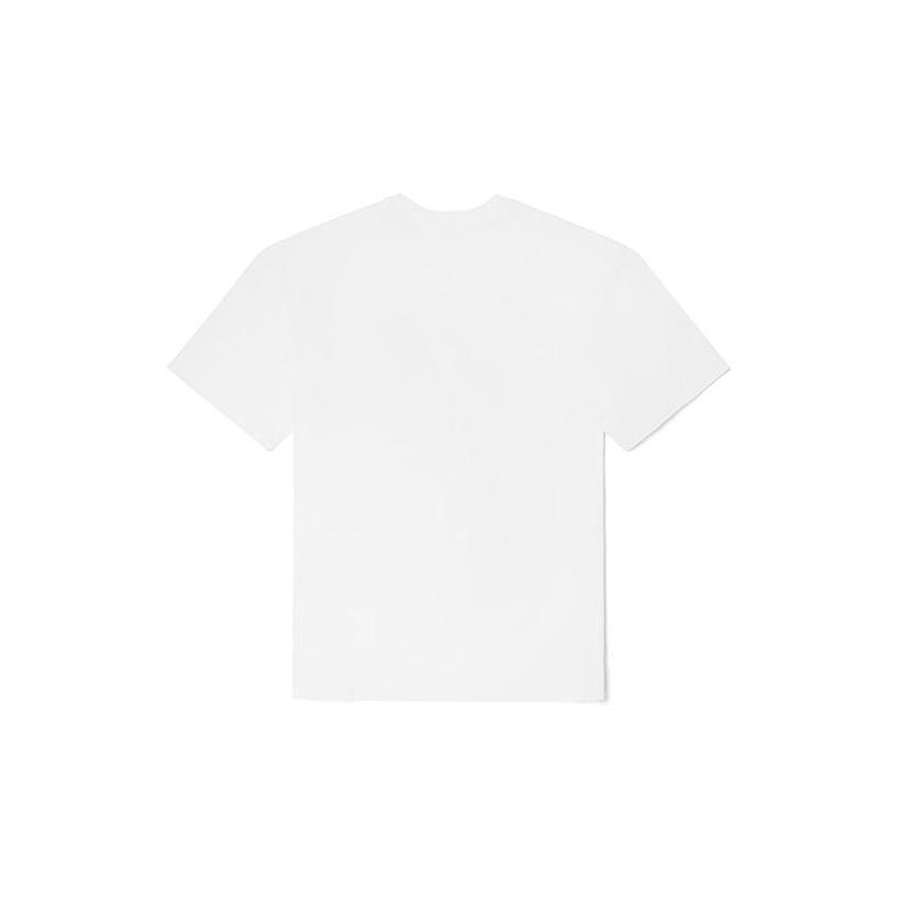 Vans Solid Color Embroidered Logo Sports Crew Neck Short Sleeve T-Shirt Unisex Tops White VN0A5F4YWHT