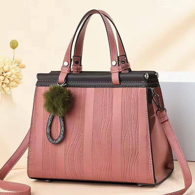 Fashionable Retro Striped Handbag In Multiple Colors For Everyday Use Perfect For Moms