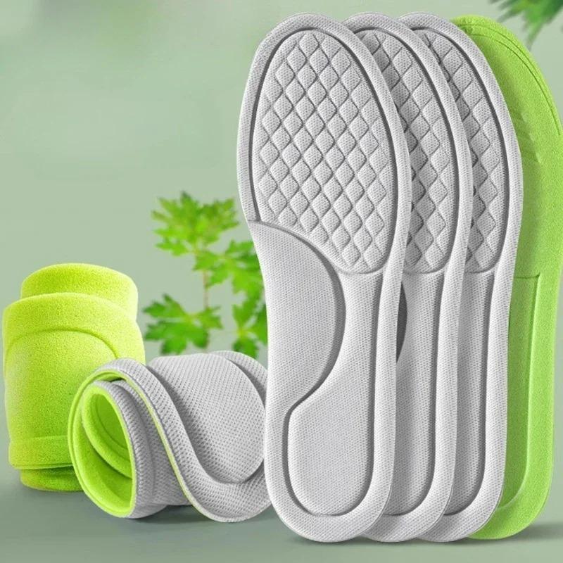 Memory Foam Orthopedic Insoles 20 Pairs Shock Absorbing Deodorizing Inserts for Sports Shoes Comfort Insoles for Men Women