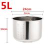 Non Stick Cooking Pot 304 Stainless Steel Rice Cooker Inner Container Replacement Accessories Food Rice Cooker POT