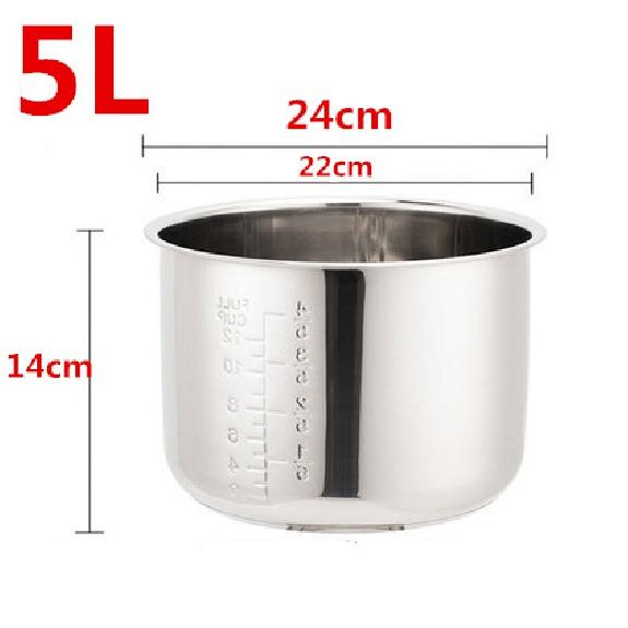 Non Stick Cooking Pot 304 Stainless Steel Rice Cooker Inner Container Replacement Accessories Food Rice Cooker POT