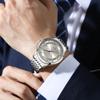 Fully Automatic Non Mechanical Men's Watch Hollowed Out Waterproof Luminous Dual Calendar Wristwatch