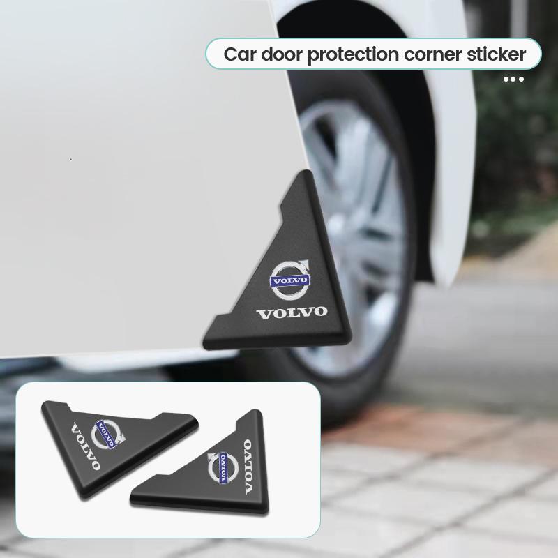 For Volvo Rdesign V90 XC40 V60 S60 V70 XC60 T6 S90 Polestar XC90 V40 V50 2Pcs Car Door Anti-collision Corner Protectors Stickers