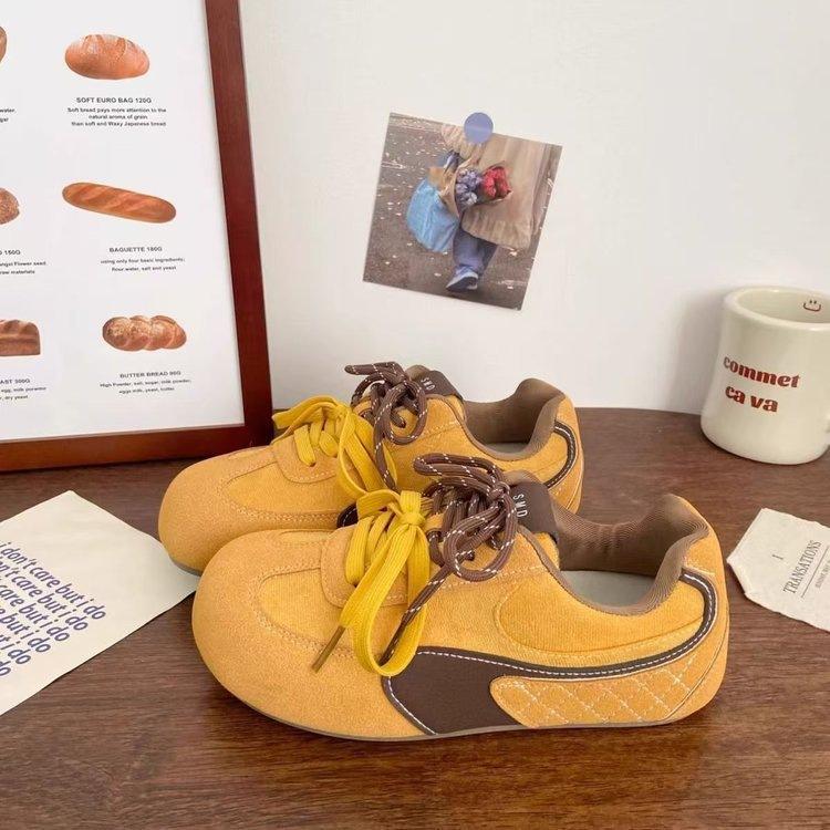 

Popular retro German training shoes women s 2025 autumn new versatile casual student thick baseplate shoes little white shoes ins 35