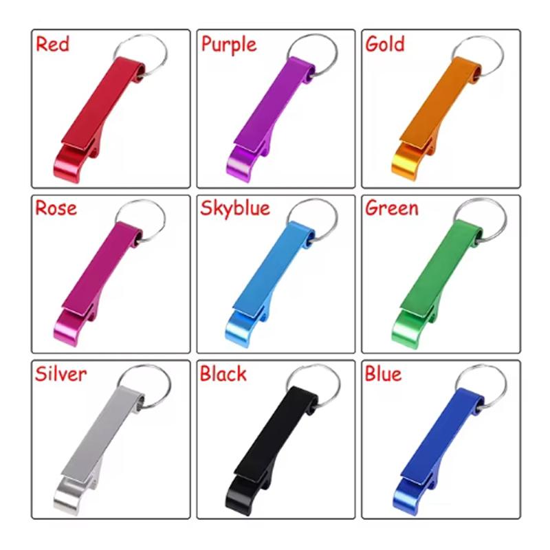

6 шт. открывалок для пивных бутылок, цветная открывалка для бутылок, брелок из алюминиевого сплава, цветная мини-карманная открывалка для пивных напитков