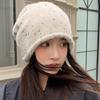 Autumn and Winter Pile Hat Women's Baotou Hat Warm Ear Protector Knitted Hat