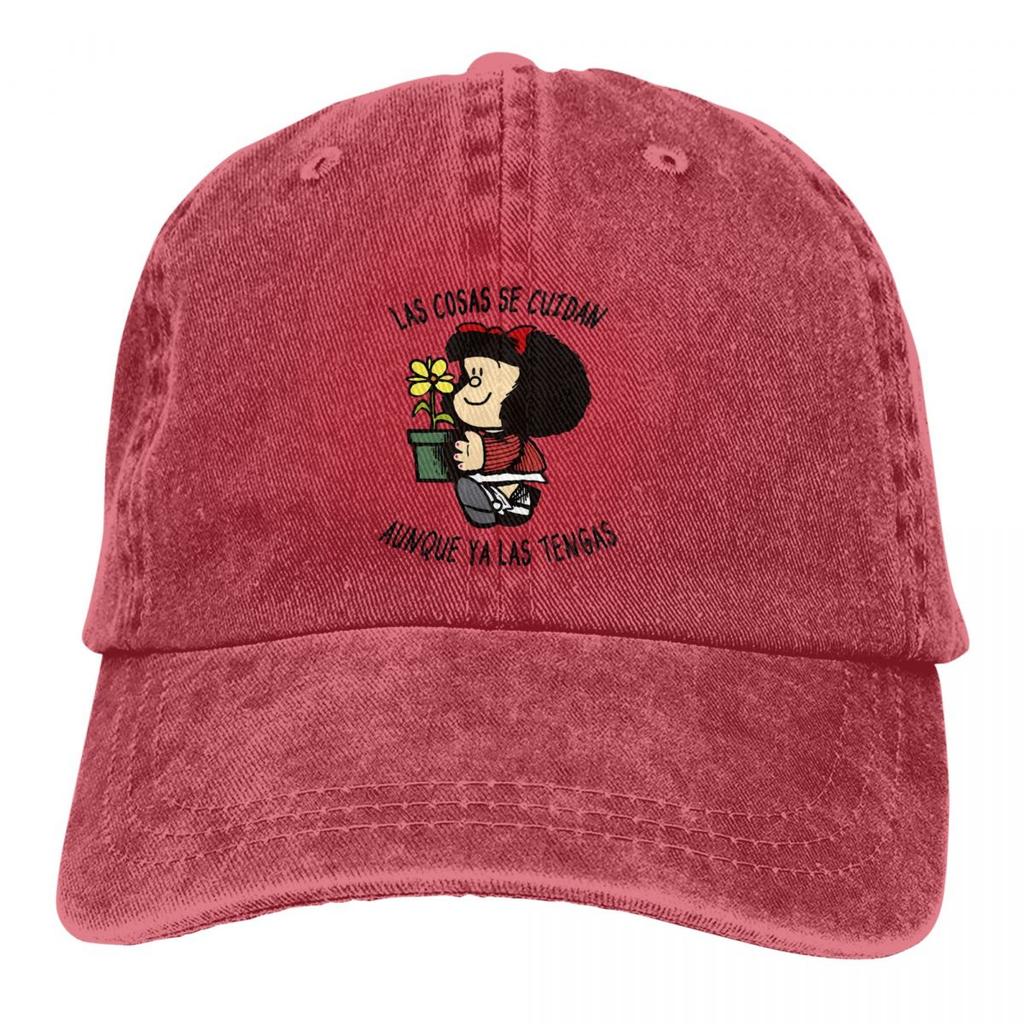 Mafalda Cartoon Multicolor Hat Dámská kšiltovka Peaked O věci je postaráno Osobní klobouky na ochranu hledí