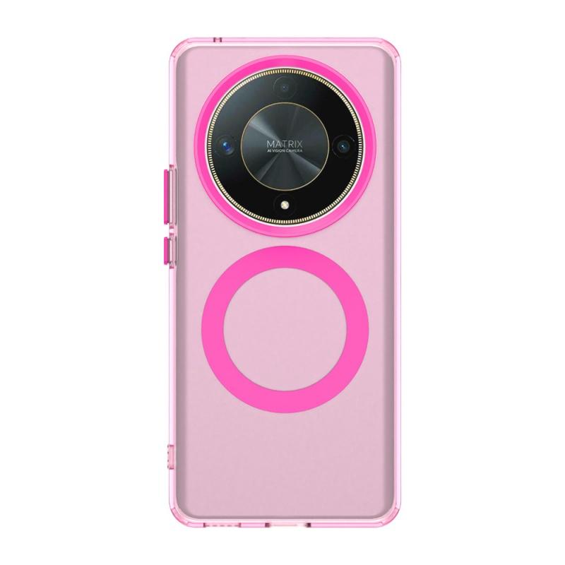 Pro Honor Magic 6 Lite Pouzdro Kryt Honor Magic 6 Lite Capa Zadní Průhledný Bezdrátové Nabíjení Kruhový Magnetický Matný Průhledný Fundas