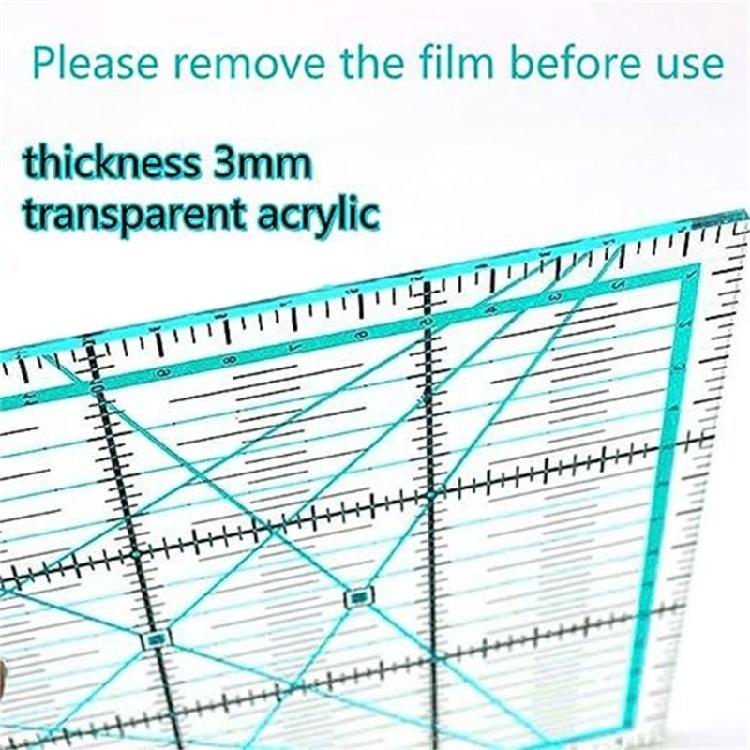 4Pcs Multipurpose Acrylic Sewing Ruler Set Quilting Templates Patchwork Measuring Tool For Fabric Cutting Sewing Craft
