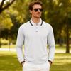 Loose Men's Casual Golf Quick Drying Breathable Long Sleeve Embroidered T-irt Ciwalk Cleanfit Pure Color Golfwear Polo Shirtss