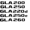 Car Tail Trunk Letters Logo Emblem Badge Sticker For GLA Class X156 H247 45 GLA250 GLA200 GLA220d GLA250e