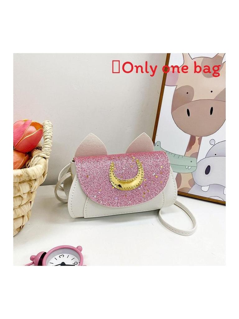 Single Ears Cat Shoulder Crossbody Bag Kids School And Daily Use Cute Accessory