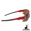 Captain Stag Polarized Sunglasses with PC Men's Case, Plastic, Brown, CSP-S008-2-EH-72