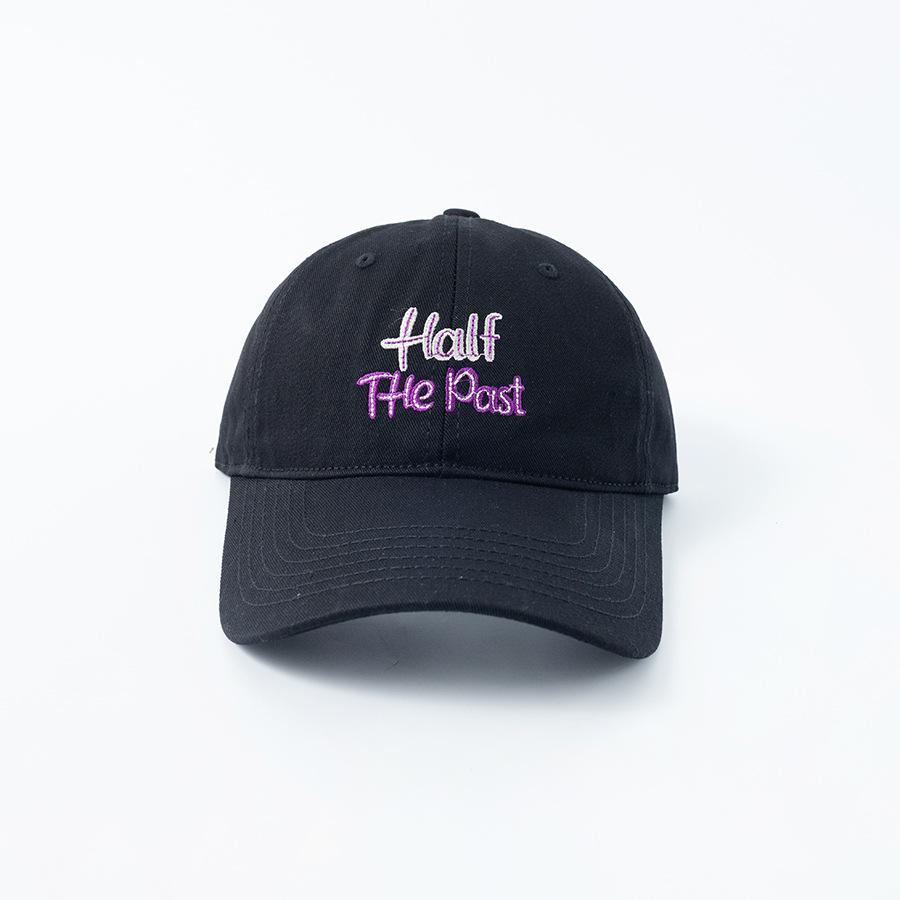 Hat 2025 new Korean version versatile baseball cap letter embroidery spring and summer new cap female tide brand sun hat чёрный
