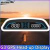 Head Up Display G3 GPS HUD Auto Speedometer Digital Alarm Reminder Meter For All Car 12V Electronics Accessories RPM Water Temp