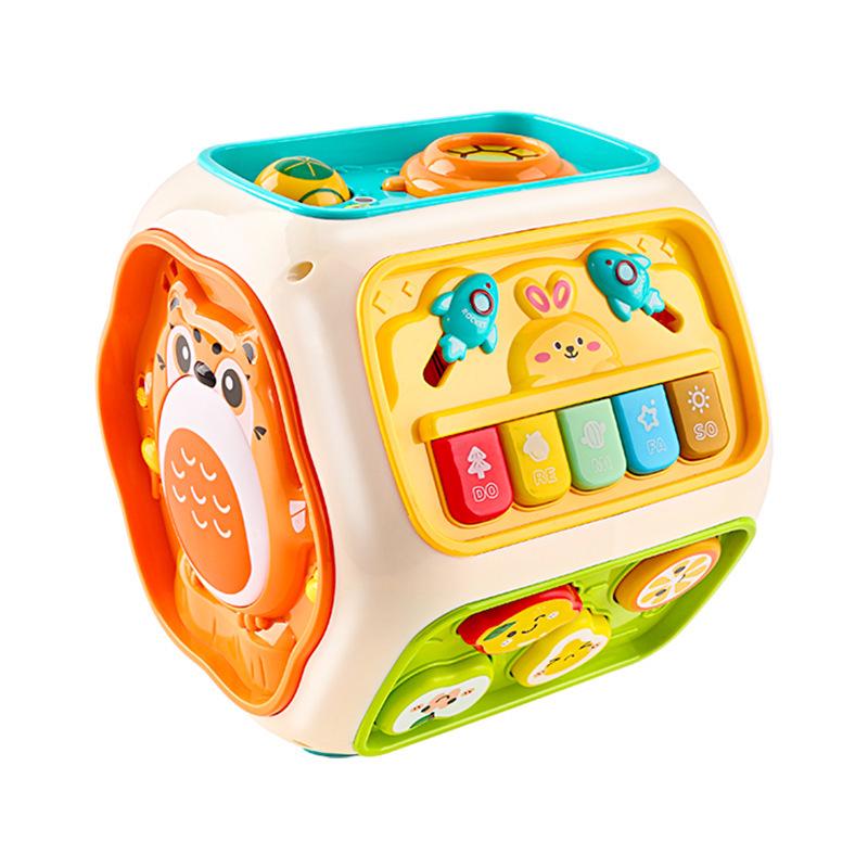 Kids' Multi-Functional Eight-Sided Pat Drum: Educational & Sensory Toy for Early Development