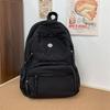 Solid Color Lightweight Backpack Women's Waterproof Travel Backpack Junior High School Student Schoolbag