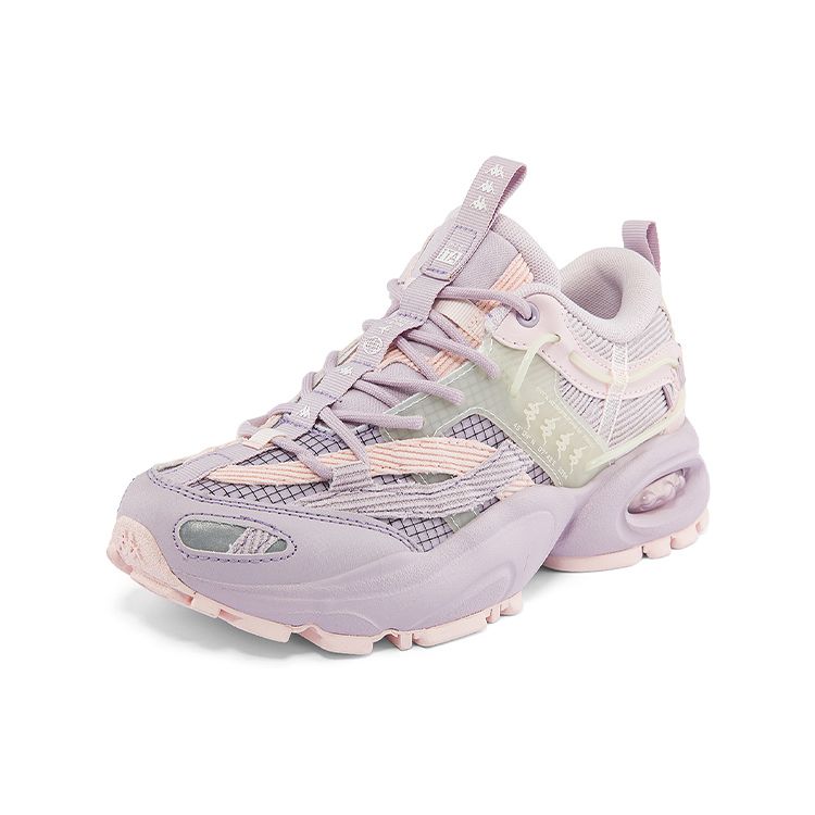 Kappa Fabric Synthetic Leather TPU Daily Versatile Wear Resistant Low Top Dad Shoes Women sneakers Purple Pink K0C25MM95-4702