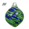 Artistic Indoor Outdoor Decor Hand Blown Glass Ball Ornament, Colorful Christmas Hanging Decoration Reflective Baubles for Tree, Window, Patio,