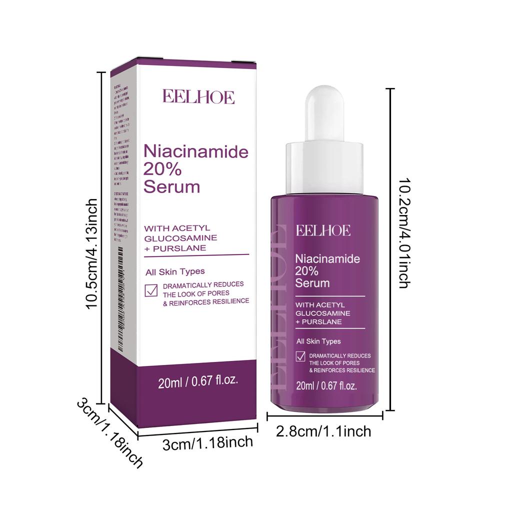 20% Niacinamide B3 Concentrated Skincare Anti Aging Color Removal Pore  Shrinking Spot Fading Wrinkles and Wrinkles 20ml
