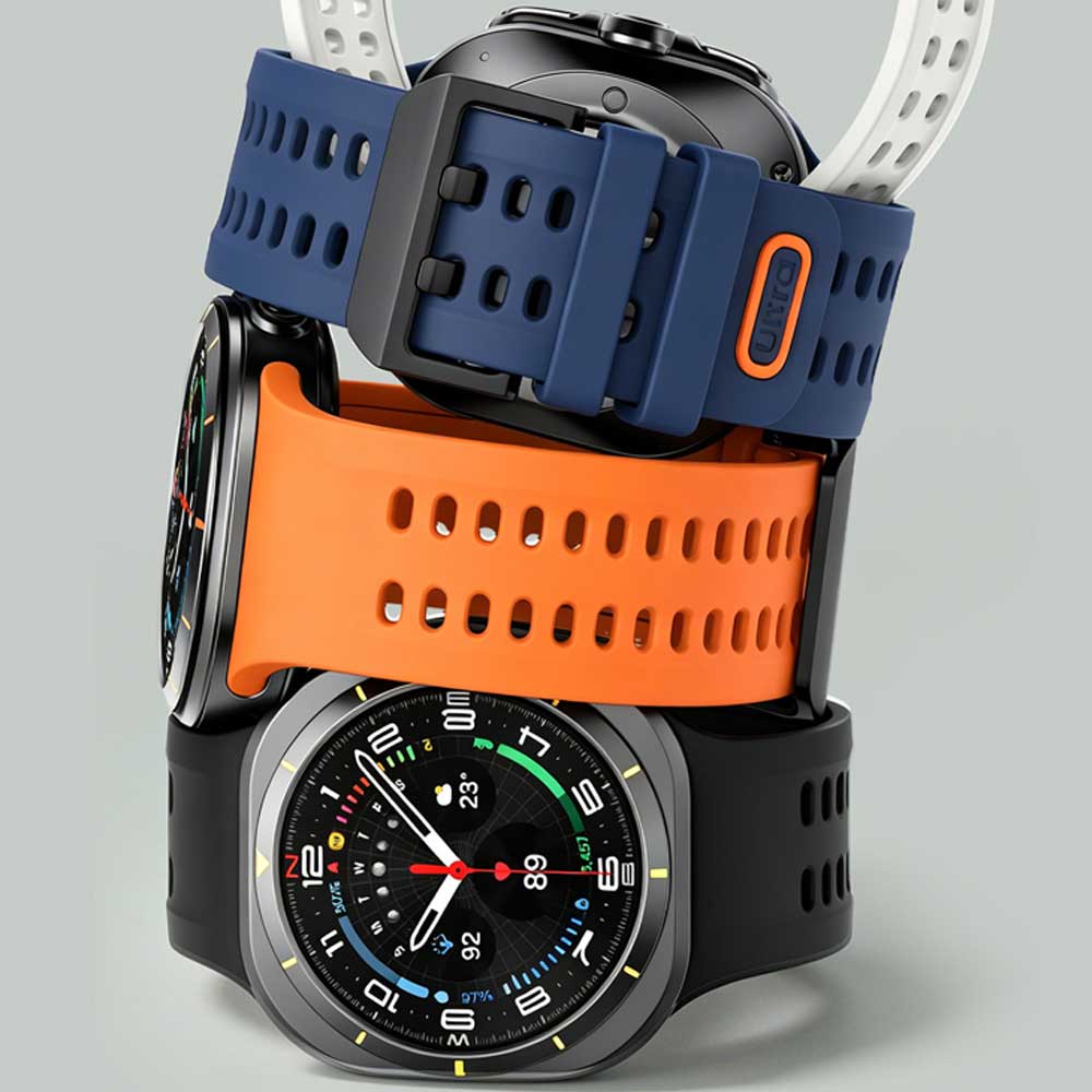 Official Silicone Strap For Samsung Galaxy Watch Ultra 47mm 2026/2025 Sport Marine Band Bracelet for Galaxy Ultra 3/2/1 47mm Wristband