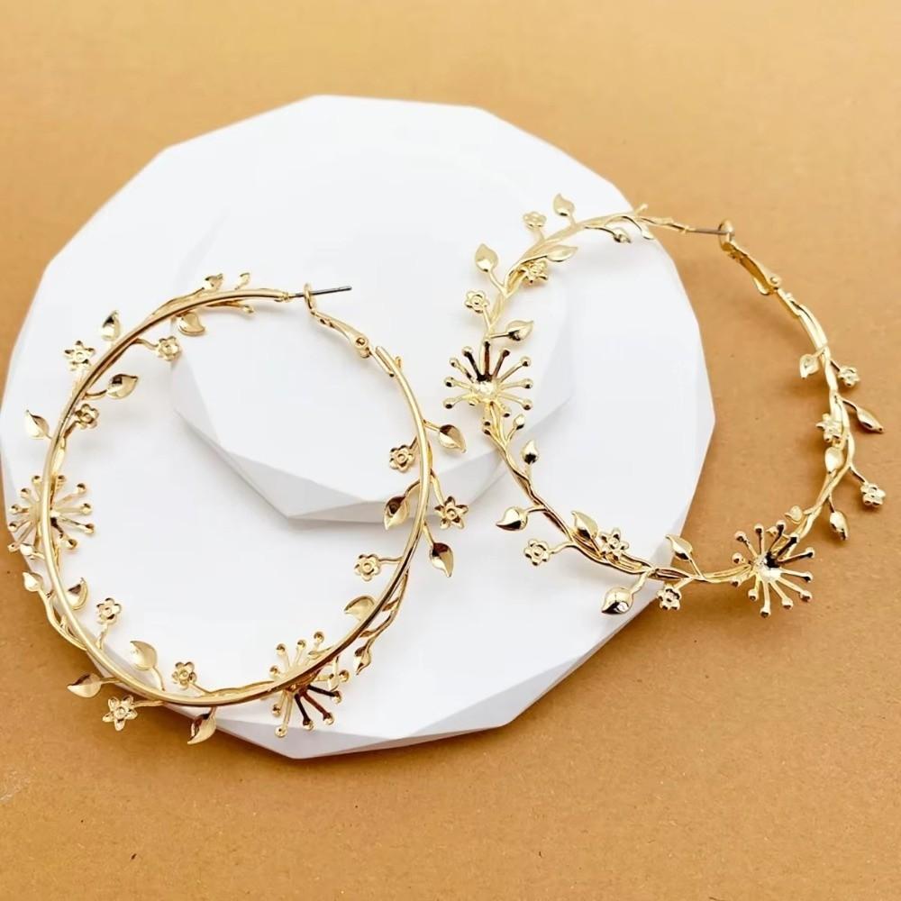 Vintage Style Exaggerated Hoop Earrings Black Earrings Studs Dangle Earrings Designer Accessory