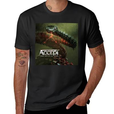 Accept Band T-Shirt Geschenke für Freund Vintage Grafik T-Shirt Baumwolle Herren T-Shirts Herrenmode