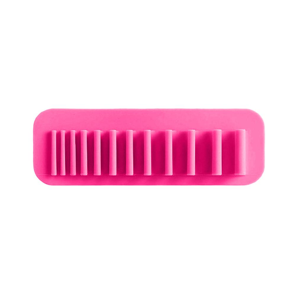 Multicolor Silicone Cosmetic Brush Drying Rack Wall-Mounted Brush Storage Rack Non-punching Cosmetic Brush Storage Rack