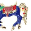 Popular Colorful Painting Horse Shape Brooch Enamel Lucky Horse Pin Lapel Collar Bag Dress Badge Fashion Jewelry Accessories