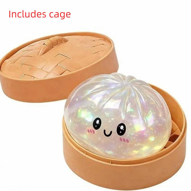 Glitzer-Knödel Squishy Stressabbau Spielzeug 1 Stück Mit Box Langlebig Weich Knetbar Sensorisches Fidget Spielzeug für Kinder Tägliches Lässiges Spiel
