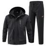 Inkpoo Winter Hiking Jacket and and and Mountain Outdoor and Winter Size L Men's Coat, Windproof, Water-Repellent, Fleece-Lined Pants, Windbreaker,