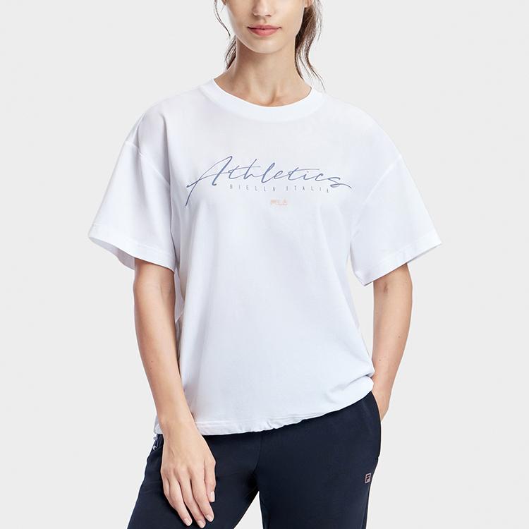 New FILA T Shirt Women's Standard White A11W331113F-WT